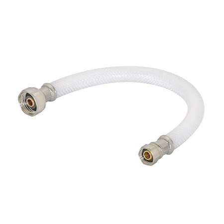 Thrifco Plumbing 3/8 Inch Comp X 1/2 Inch FIP X 16 Inch Long Flexible Braided PVC Riser 7642019